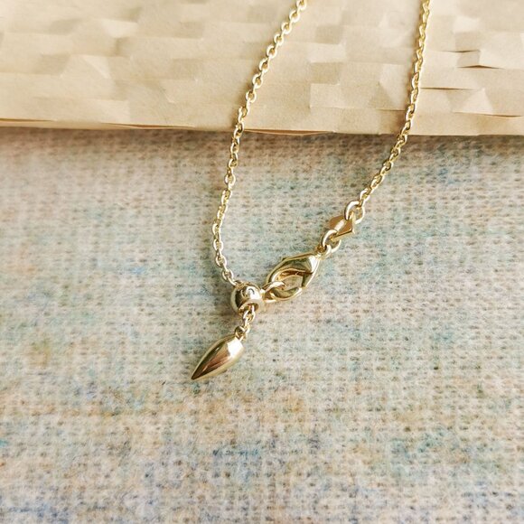 Kendra Scott Gold Ari Heart Dichroic Glass Chain Bracelet - Picture 4 of 4